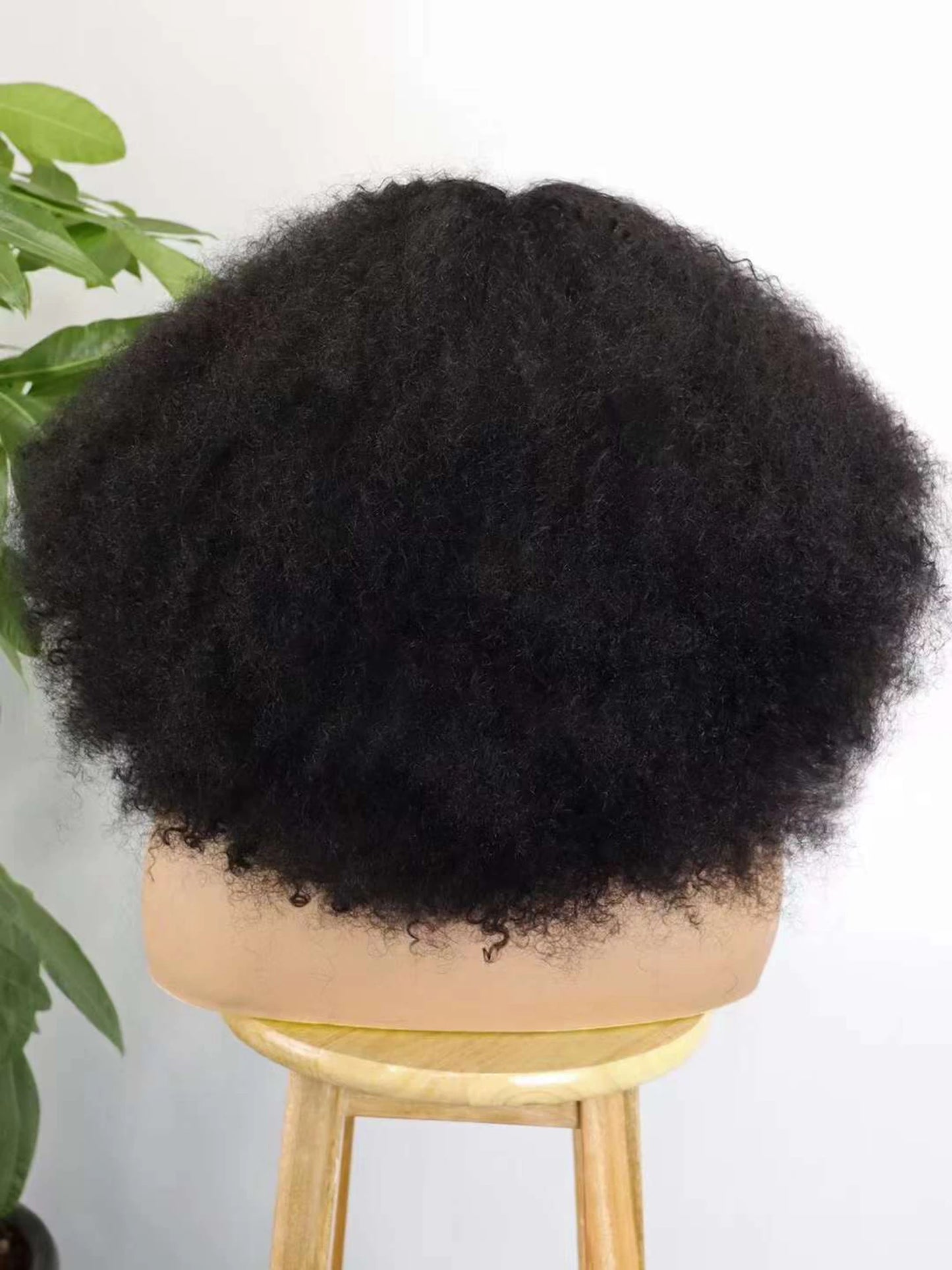 350% Density 4x4 Lace Closure Hair Wigs Remy Human Hair Bob Wigs 12-16 Inch Natural Kinky Afro Curly Hair Wigs for Black Women