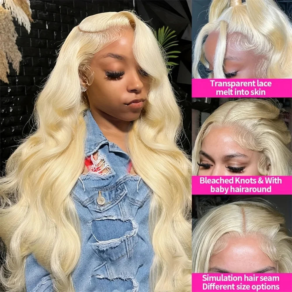 BEST SELLER 613 Blonde Hd Lace Wig 13x6 Human Hair 30 38 inch Body Wave Human Hair Lace Frontal Wigs For Woman Choice 13x4 Frontal Wig