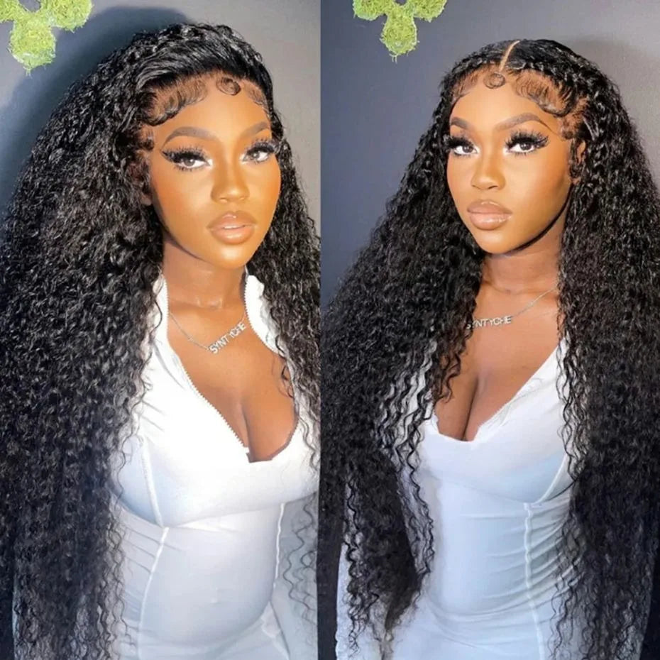 13x6 Hd 30 Inch Curly Wave Human Hair Lace Frontal Wigs Black Brazilian 100% Natural Cheap On Sale Clearance For Women Choice