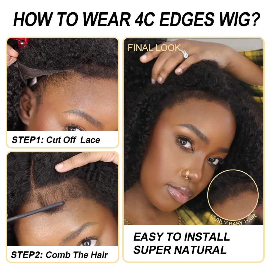 28in 250% Curly Baby Hair Wig 13x6 HD Lace Front Human Hair Wigs Kinky Edge Pre plucked 5x5 HD Closure Wig For Women Water Wave