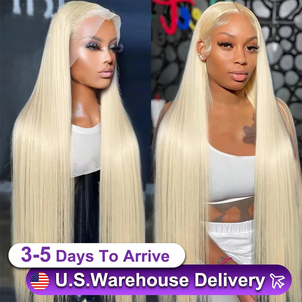 40 Inch 250 Density 613 Blonde Lace Front Wig Human Hair 13X6 Hd Lace Frontal Wig Straight Lace Front Wigs Human Hair For Women