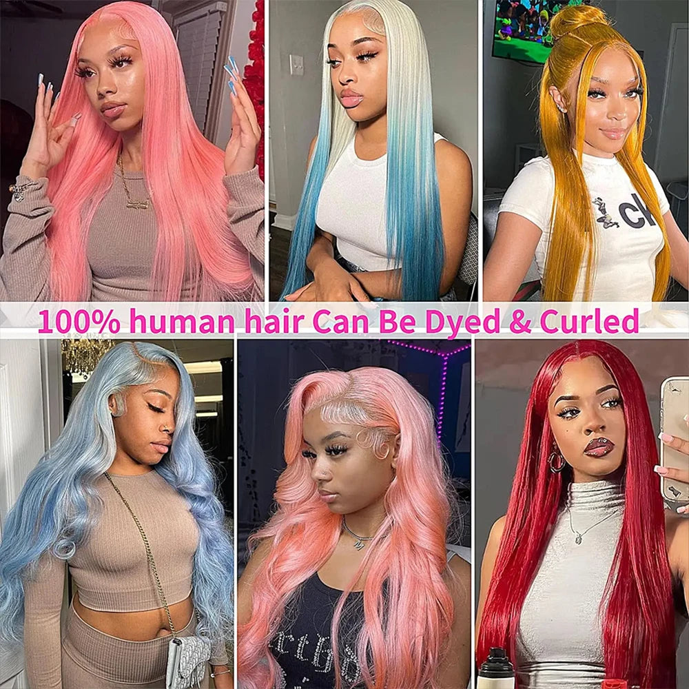 30 40 Inch Straight Blonde 613 Hd Lace Frontal Wig 13x4 Lace Front Colored Wig 13x6 Transparent Human Hair Wigs For Black Women