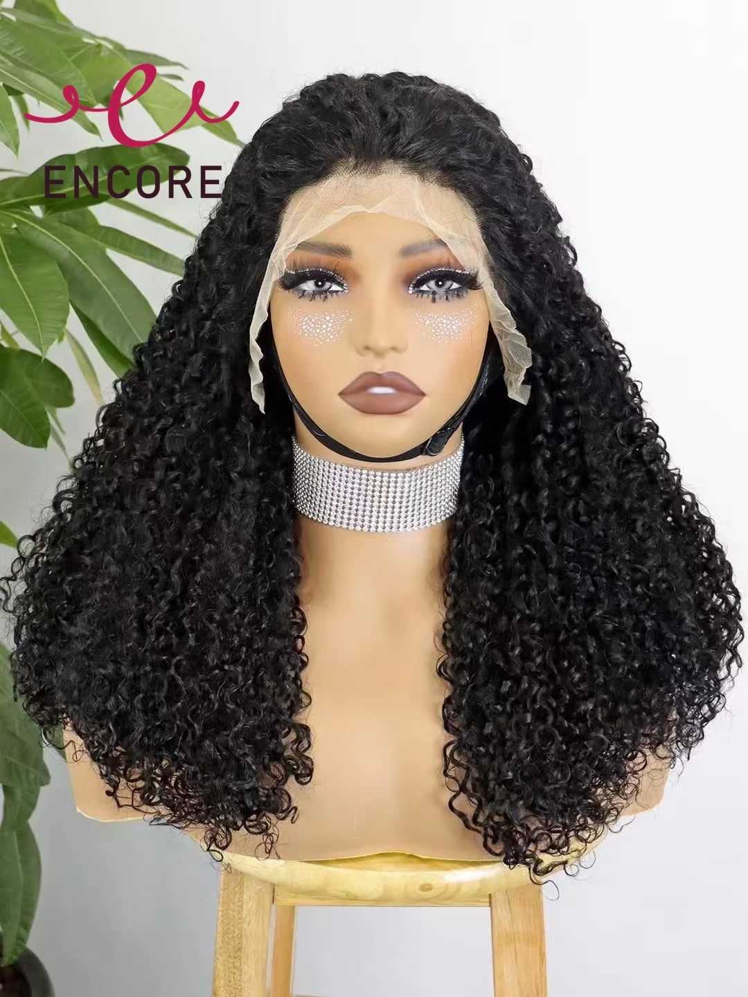 350% Density Curly Human Hair Wigs 13x4 Lace Frontal Natural Bouncy Curly Hair Wig Human Hair Bob Wig for Women