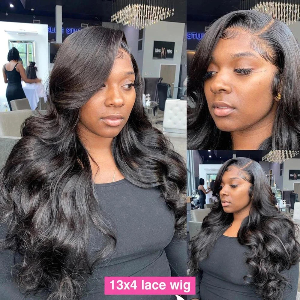 30 40 Inch Body Wave 13x6 Hd Lace Frontal Wig 100% Human Hair Brazilian Pre Plucked Lace For Women 13x4 human hair lace frontal