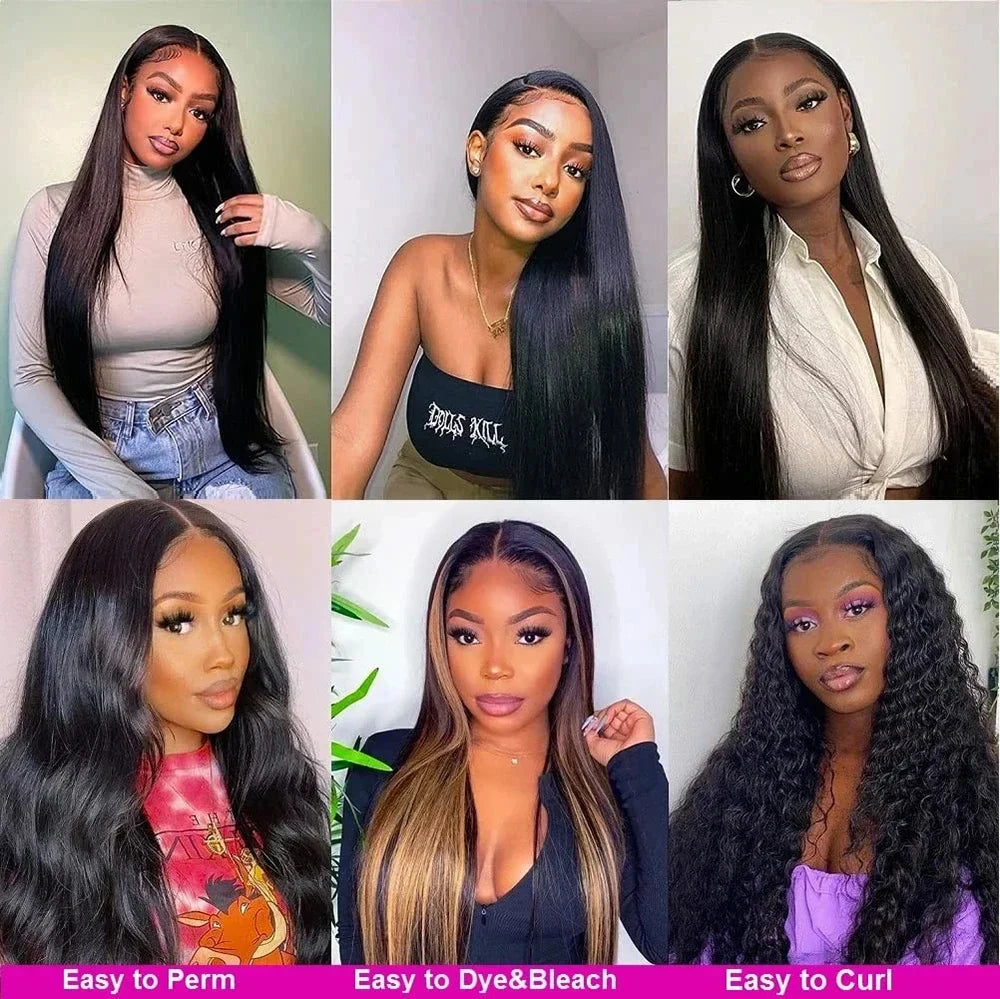 Transpar lace frontal wigs 13x4 Straight hd full lace wig 13x6 human hair choice 40 inch long for women brazilian wigs on sale