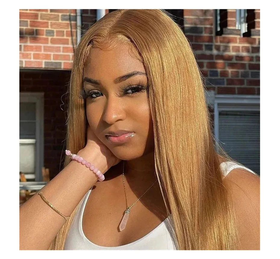 Varlea 34 Inch Honey Blonde Wig Human Hair Straight Hd Lace Frontal Wig 13x6 13x4 Lace Frontal Blonde Wig For Women Brazilian